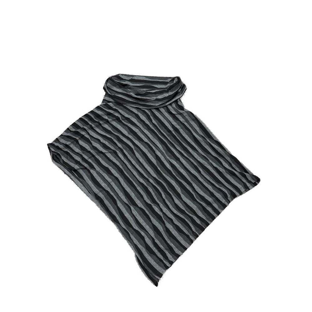 Orvis Black & Gray‎ Striped Strapless Tunic Top